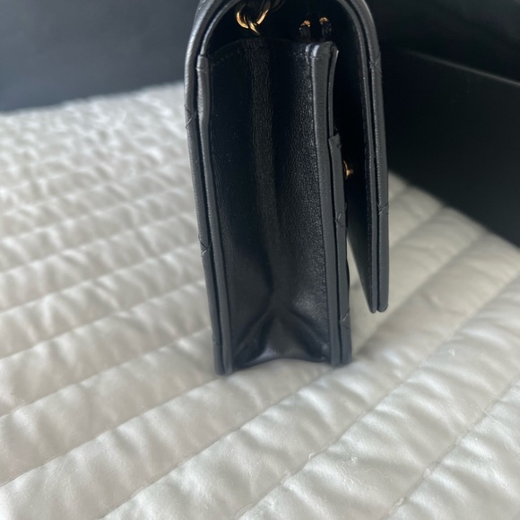 Black Chanel wallet on a chain - Picture 6 of 12